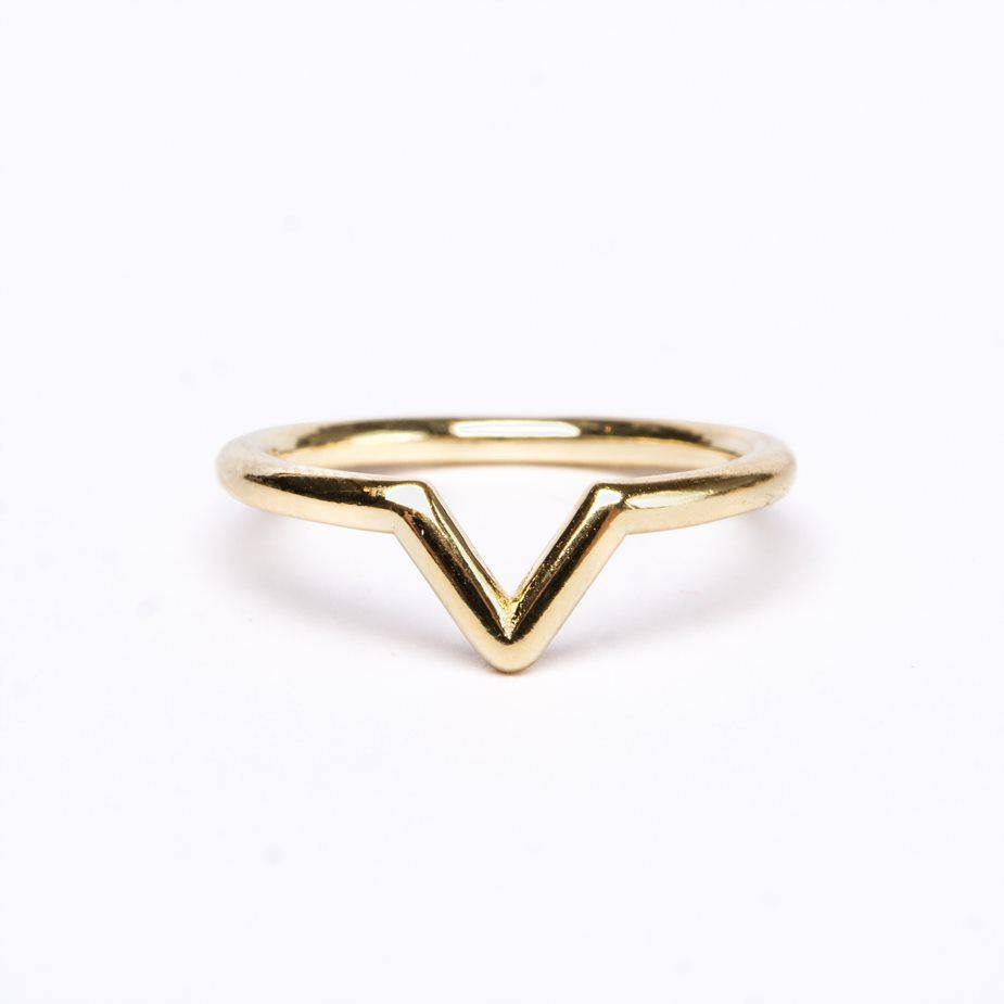 Gold vermeil ring - gouden ring 