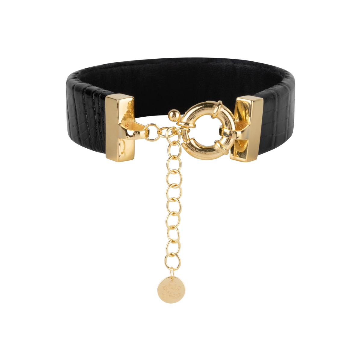 MuchBetter wearable bracelet black gold