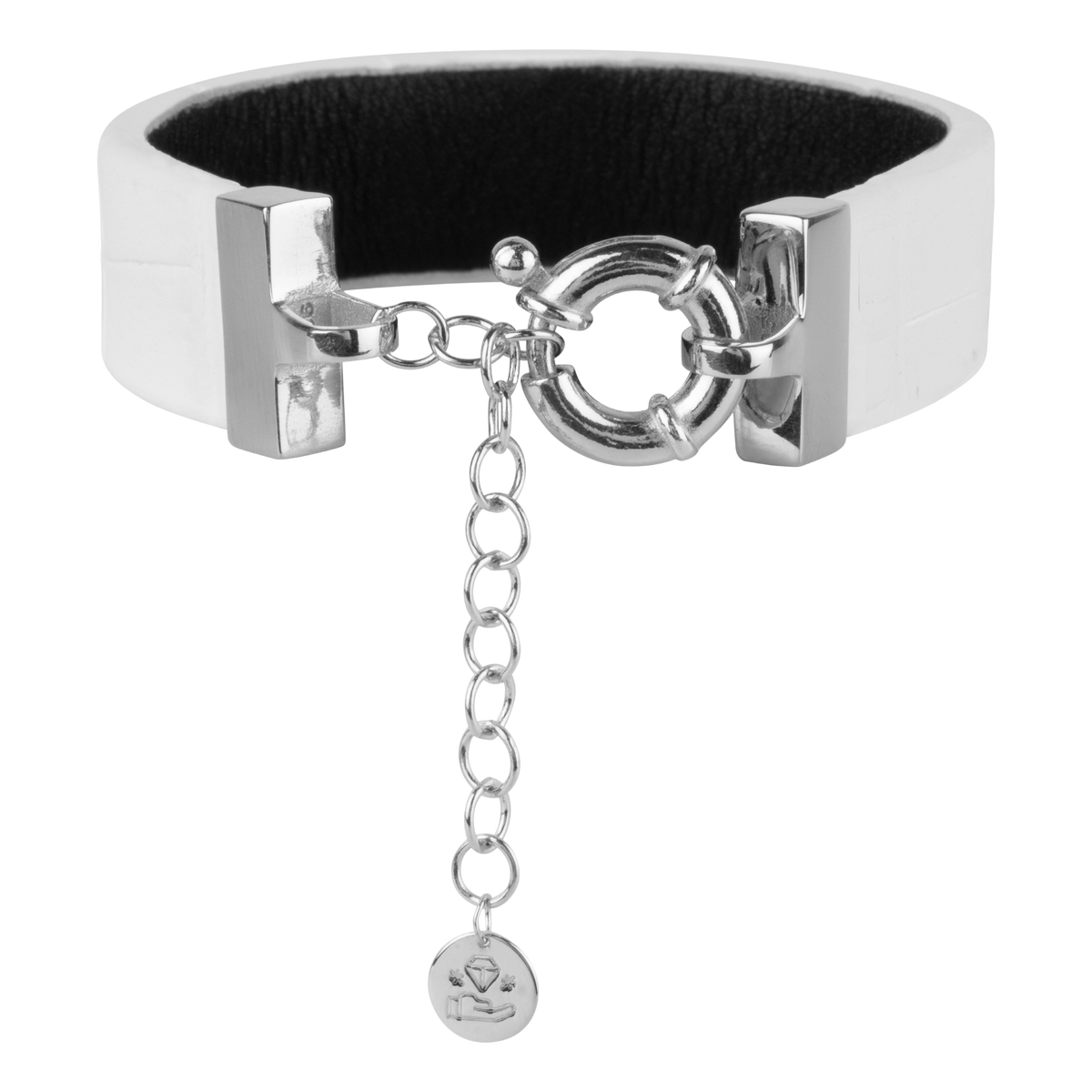 MuchBetter wearable payment bracelet white silver