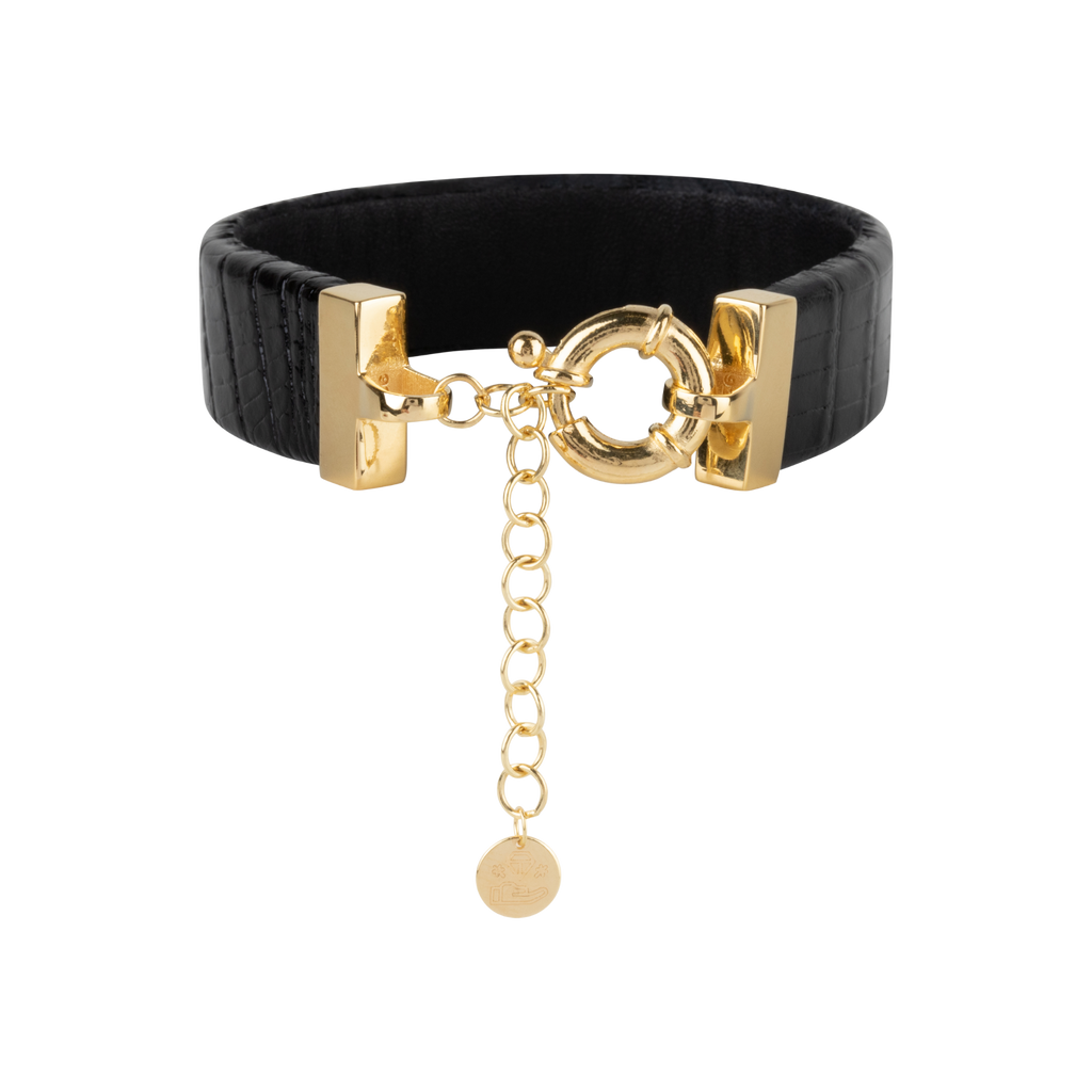 Wearable Bracelet | Black | Gold