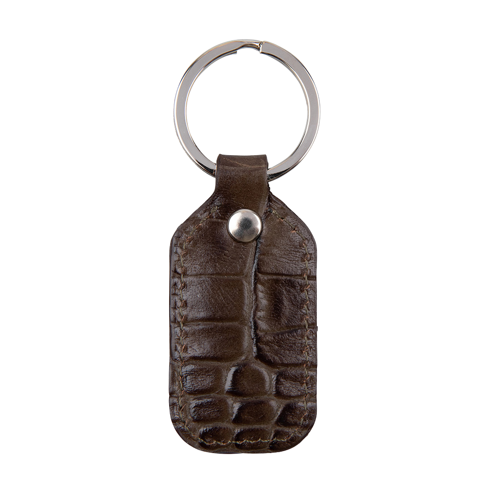 MuchBetter key fob brown croc
