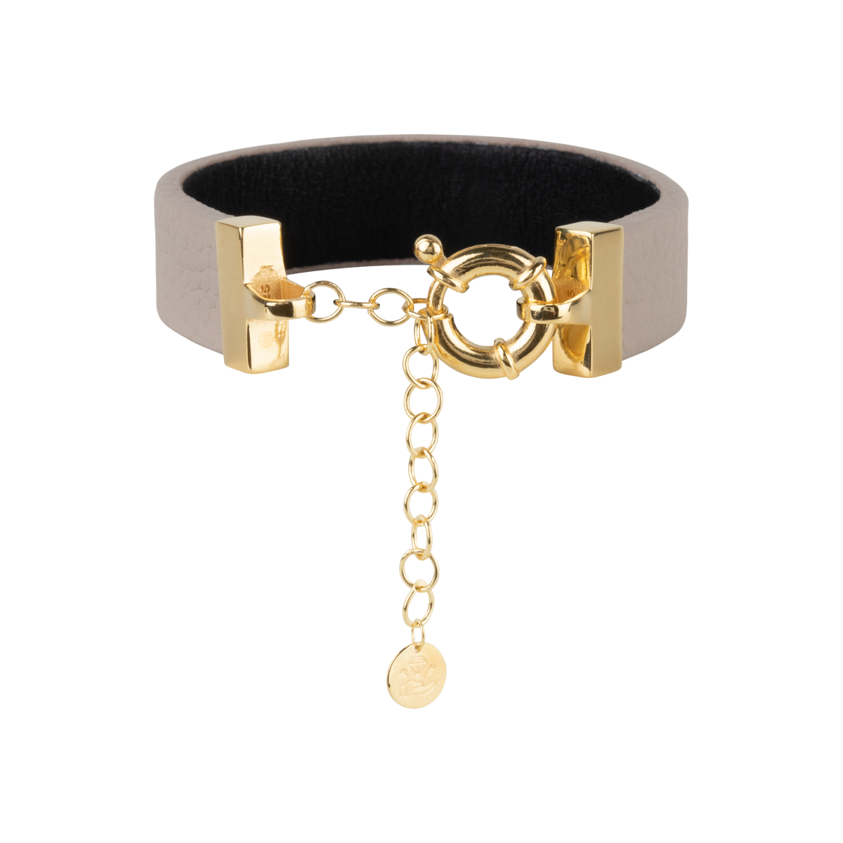 Wearable payment bracelet beige gold