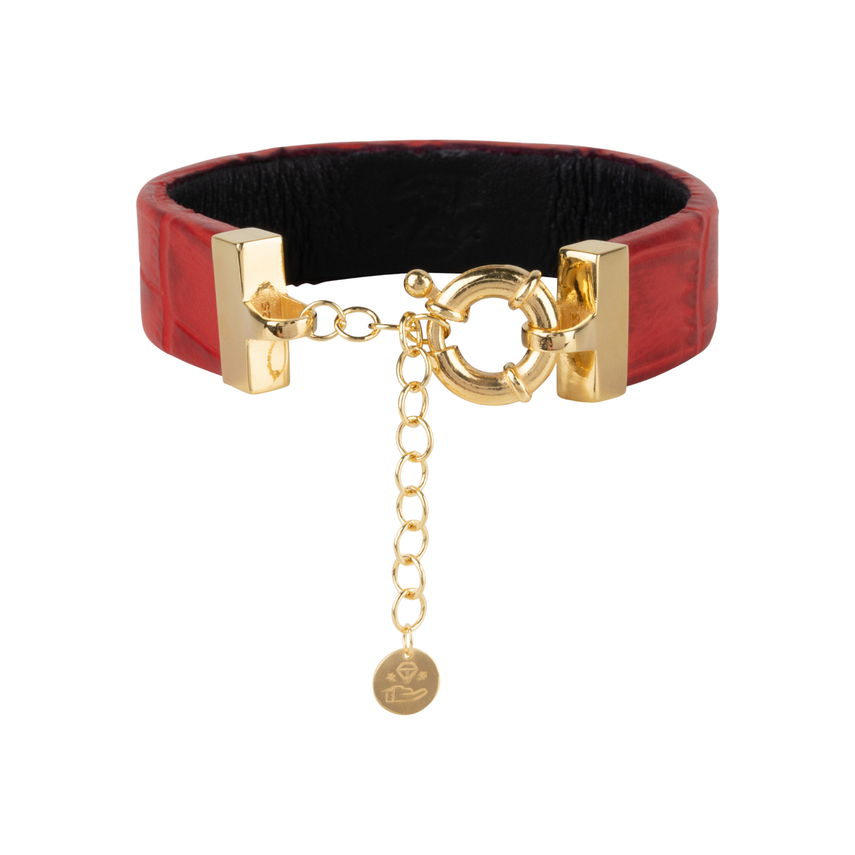 Wearable payment bracelet red gold