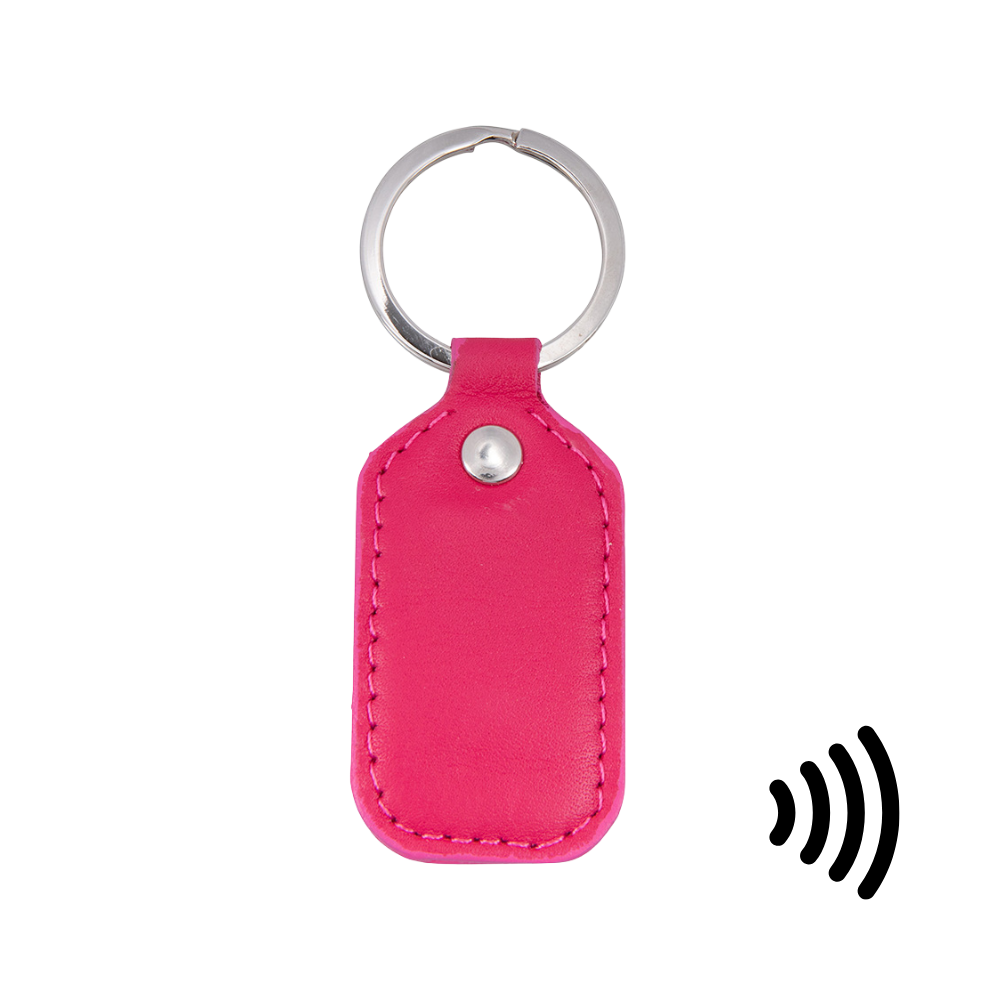 Wearable Keyfob | Leer | Roze