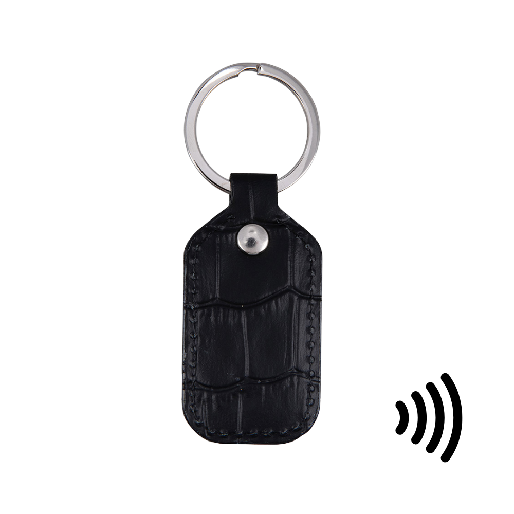 Wearable Keyfob | Leer | Zwart croc