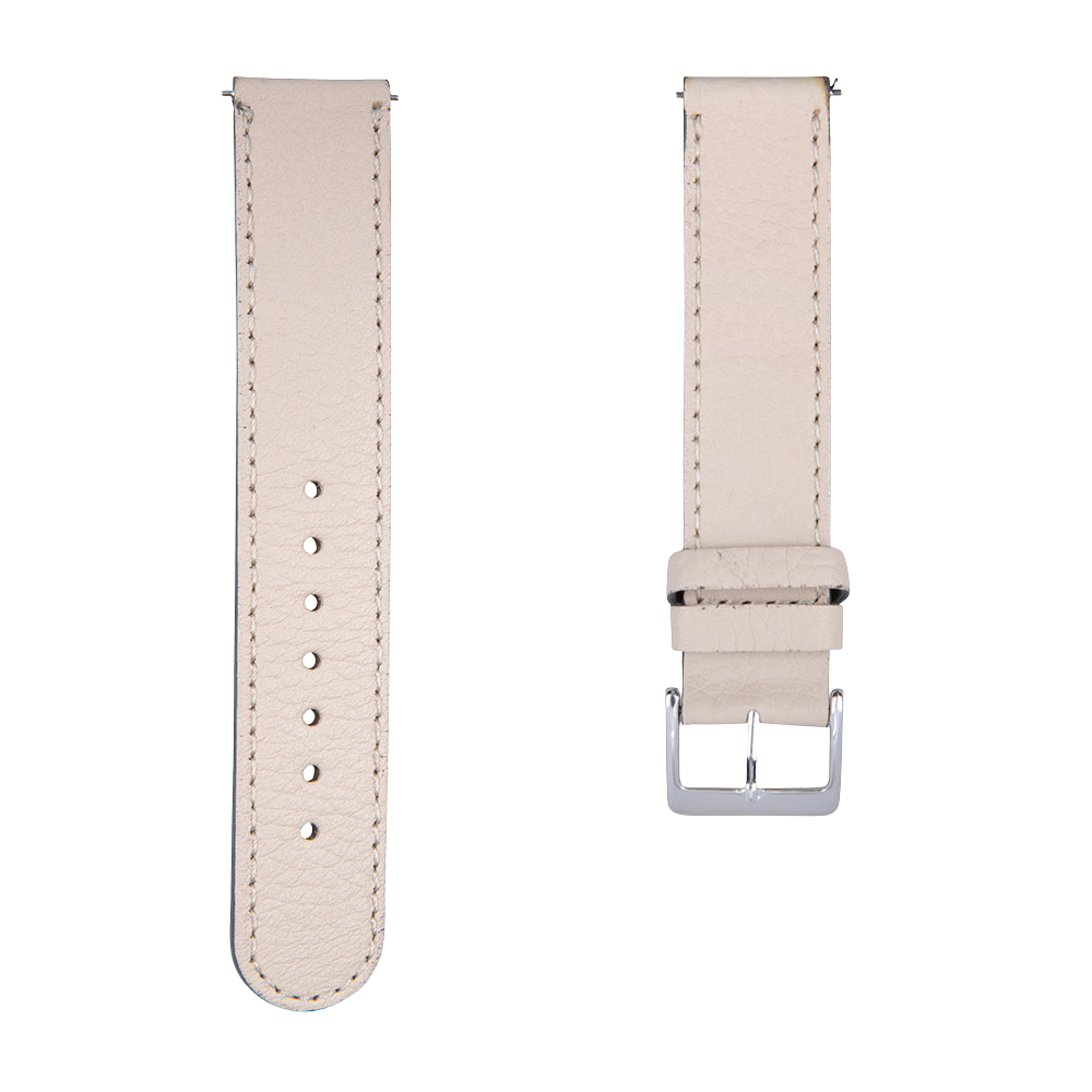 MuchBetter payment watch strap beige silver 18mm